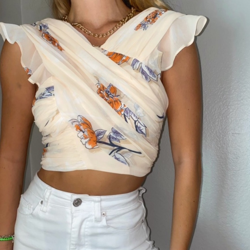 Chiffon Cross Cross top